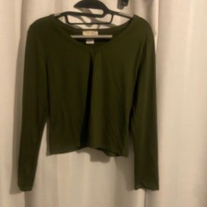 Woman’s army green crop top